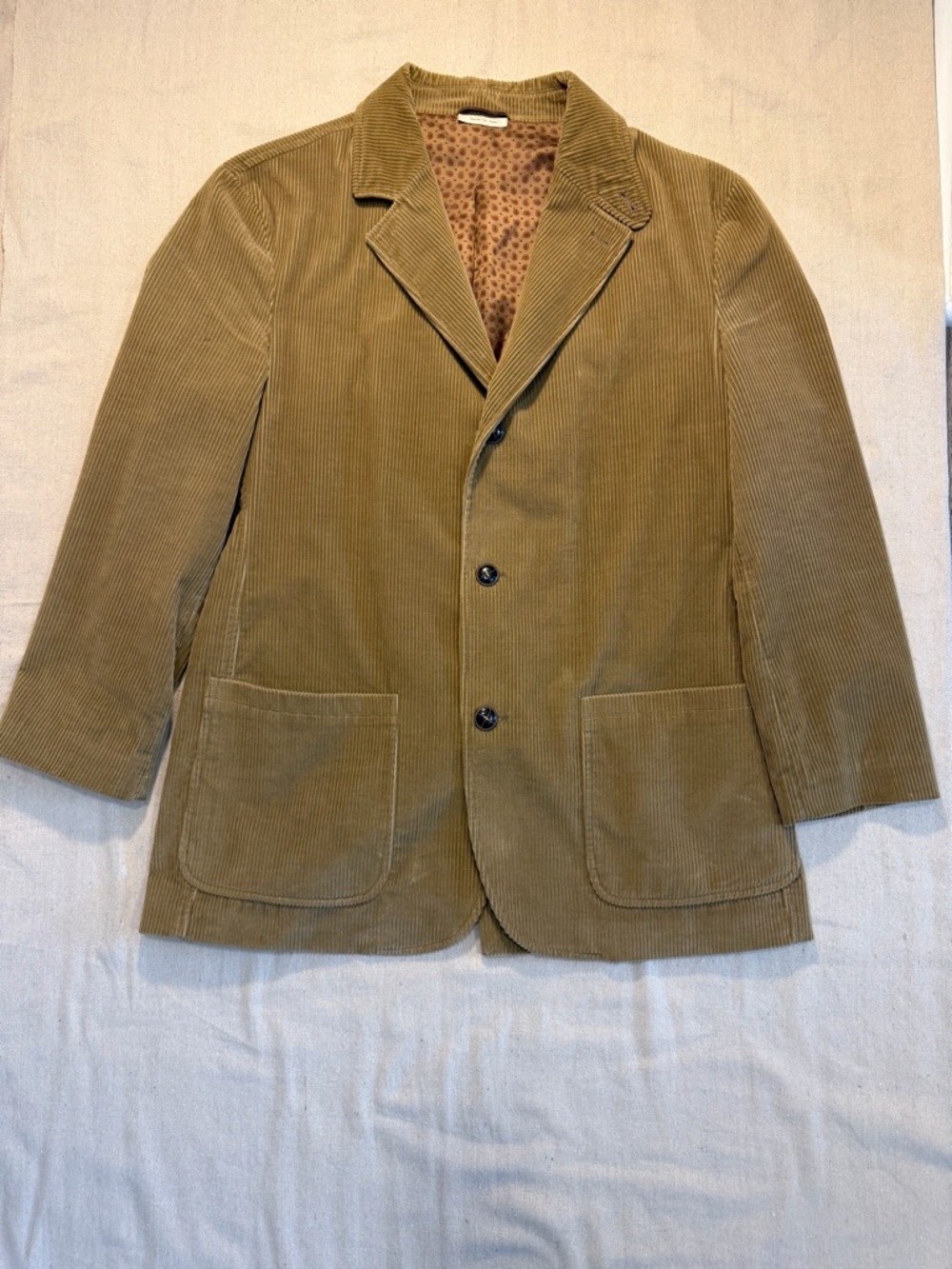 ermenegildo zegna blazer Sz 52L  Corduroy  Mint Made In Italy